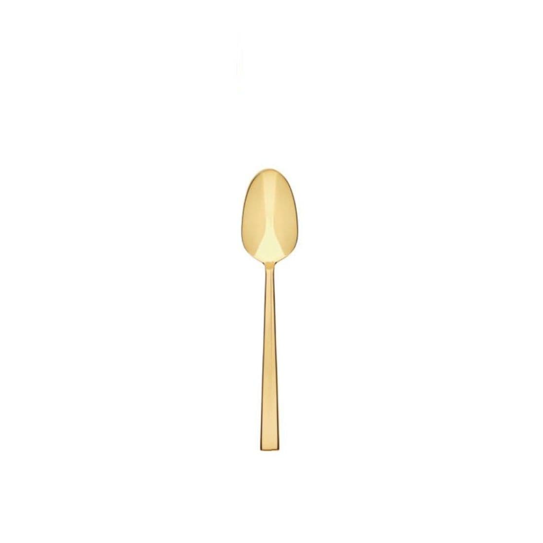 Cocktail/koffielepel goud - 10 stuks