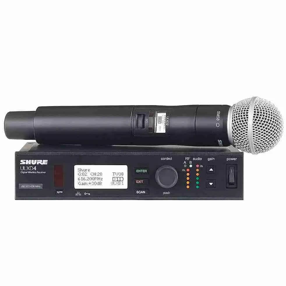 Shure - ULXD - 4 x Wireless Microphone - set