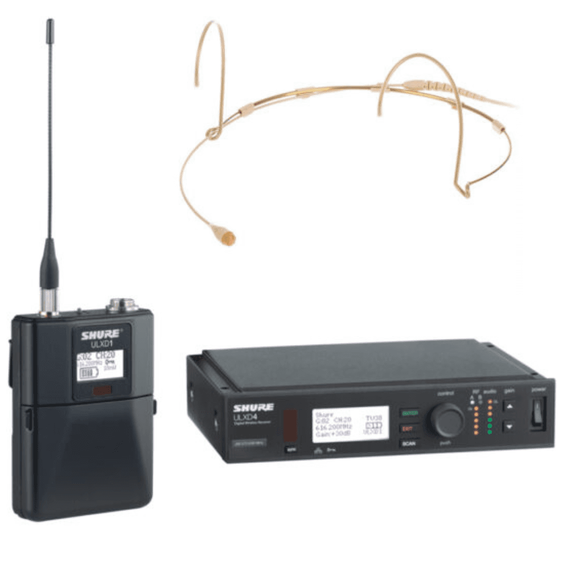 Shure - ULXD - 1 x Wireless Headset (DPA) - Set