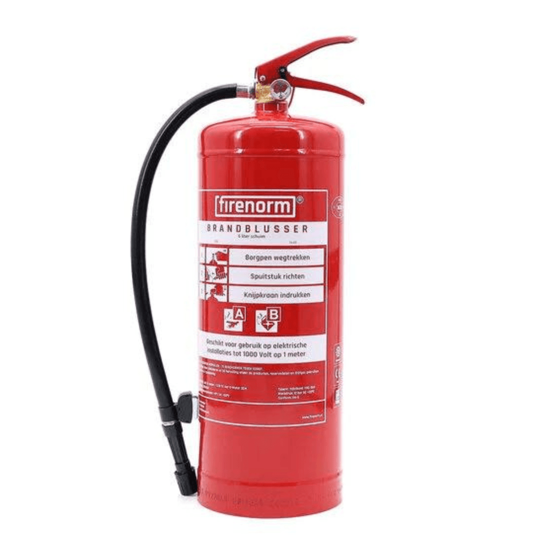 Standaard schuim brandblusser 6l