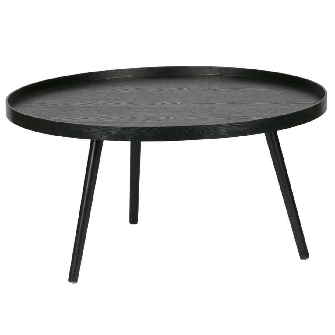 WOOOD bijzettafel zwart 78cm Ø