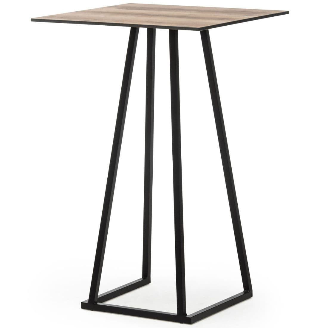 Statafel Linea zwart/hout
