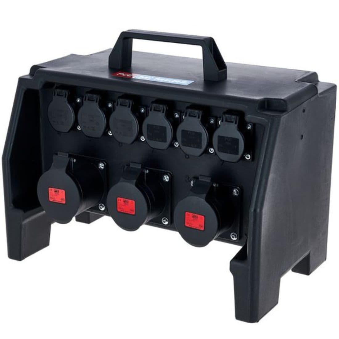 PCE Merz - 32A Power Splitter IP65 -> 6 x schuko -> 2 x 16A -> 1 x 32A