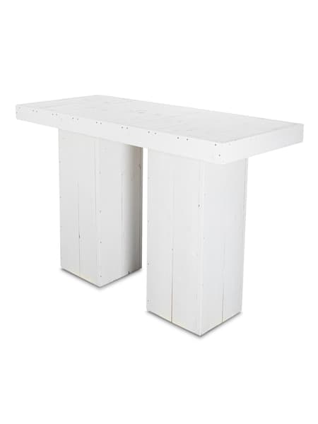 Statafel steigerhout wit 160x72cm