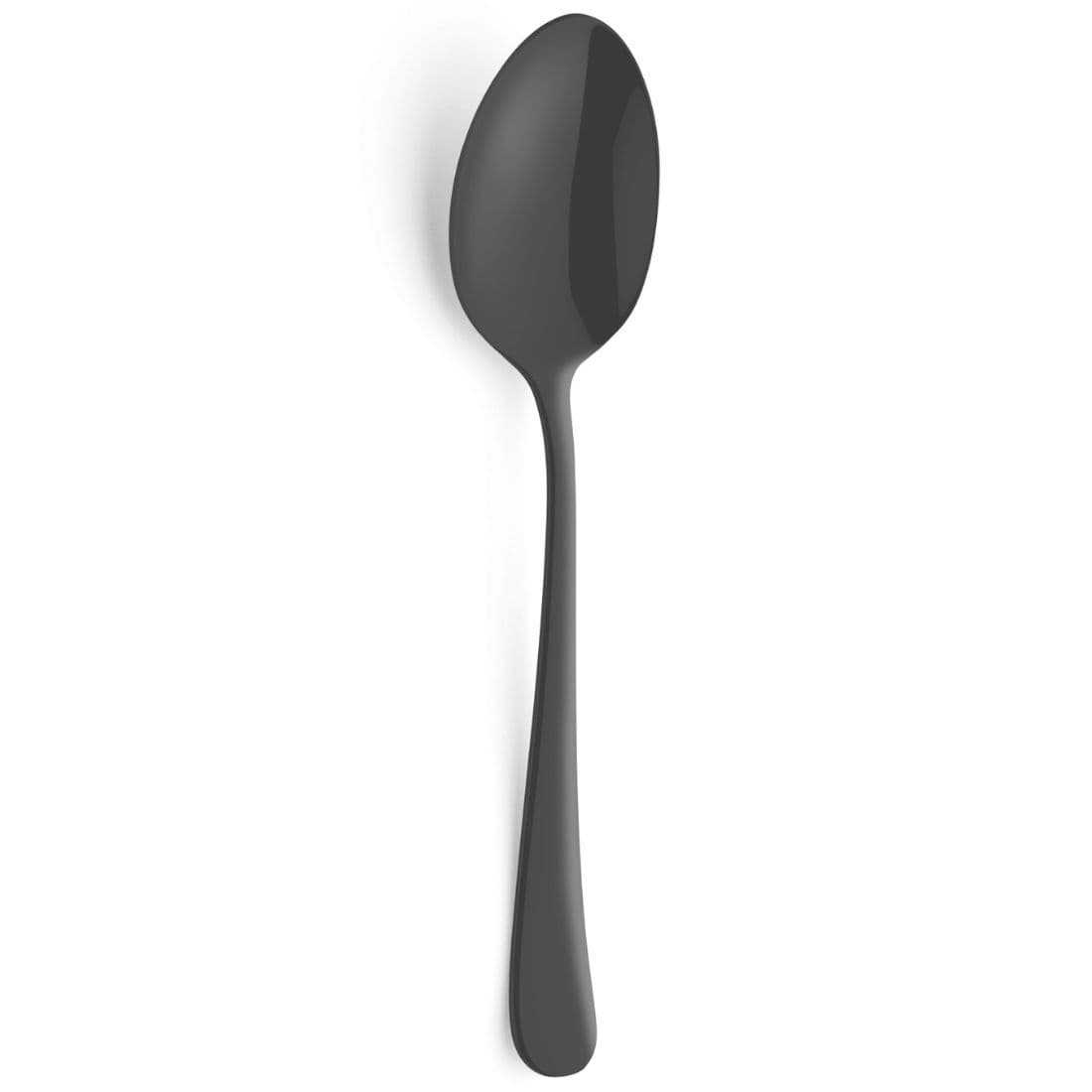 Cocktail/koffielepel zwart - 10 stuks