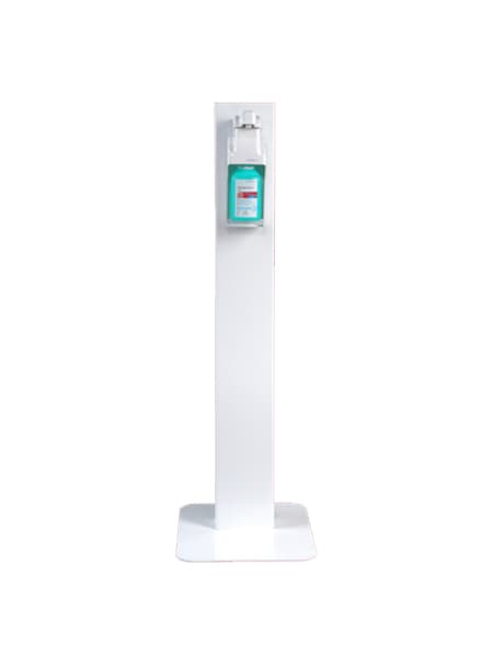 Desinfectiezuil met elleboog dispenser