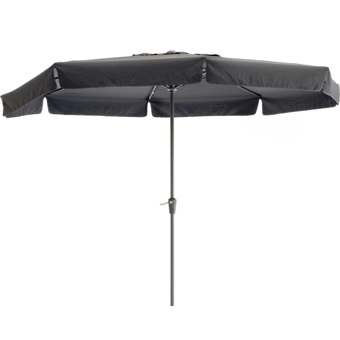 Parasol - 3,5m Ø - zwart - met voet