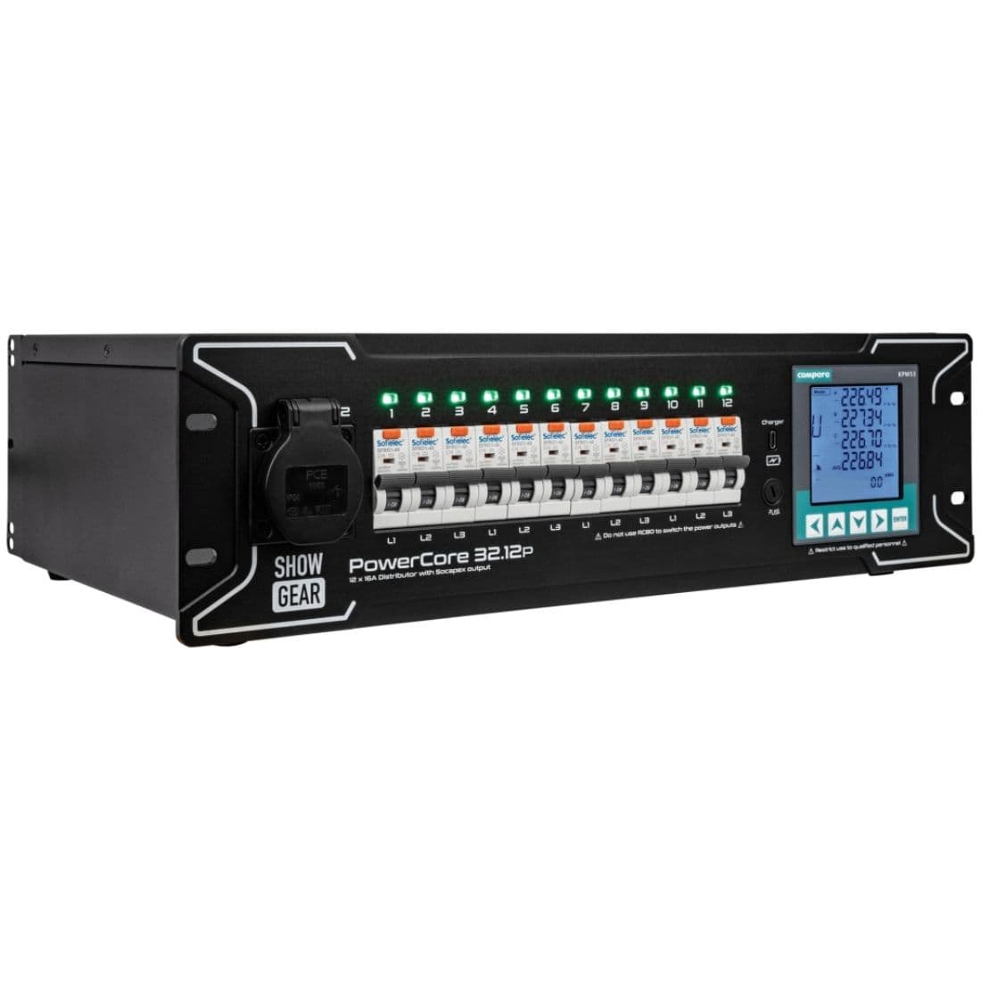 Showgear PowerCore - 63.15s - 15 x Schuko