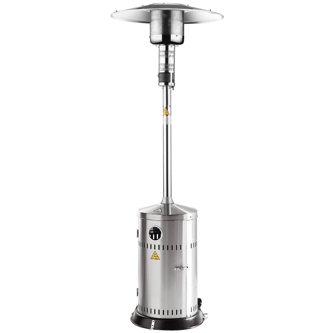 Paddenstoelheater - gas - RVS