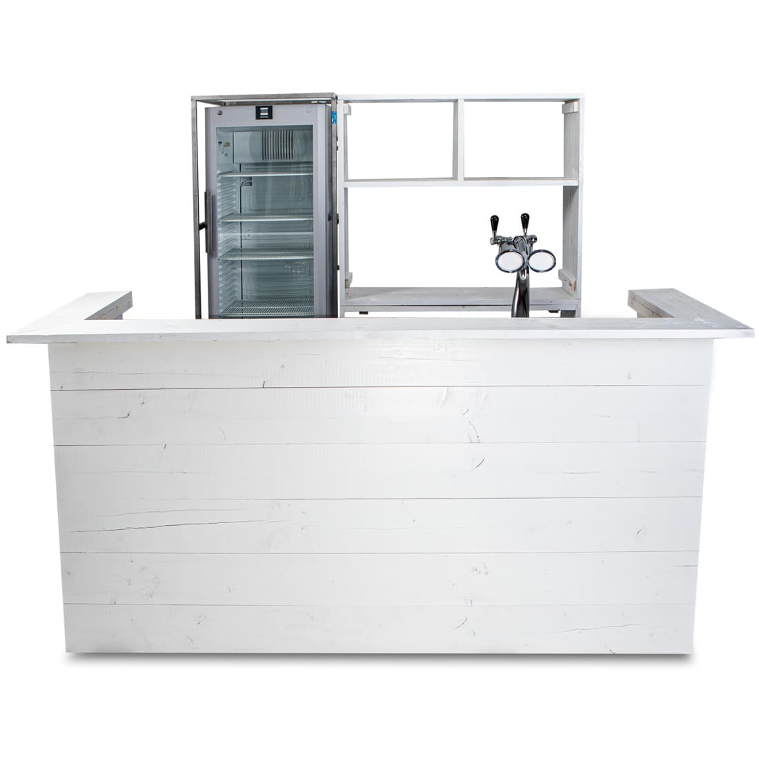 Bar steigerhout wit compleet