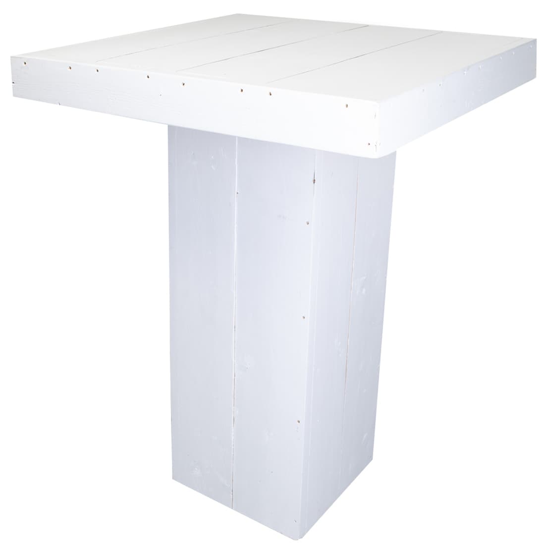 Statafel steigerhout wit 80x80cm