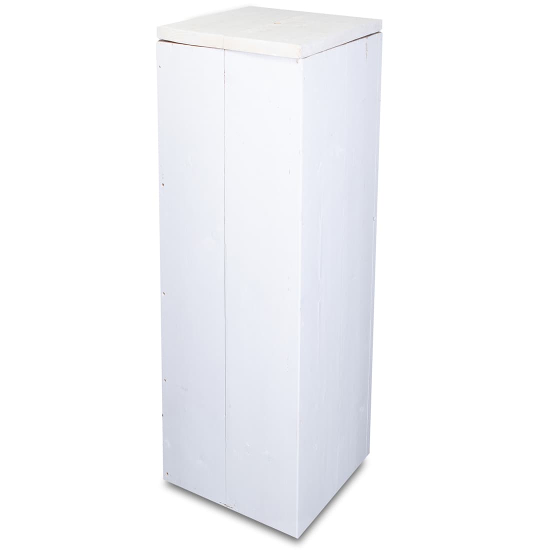 Sokkel steigerhout wit 110x40x40cm