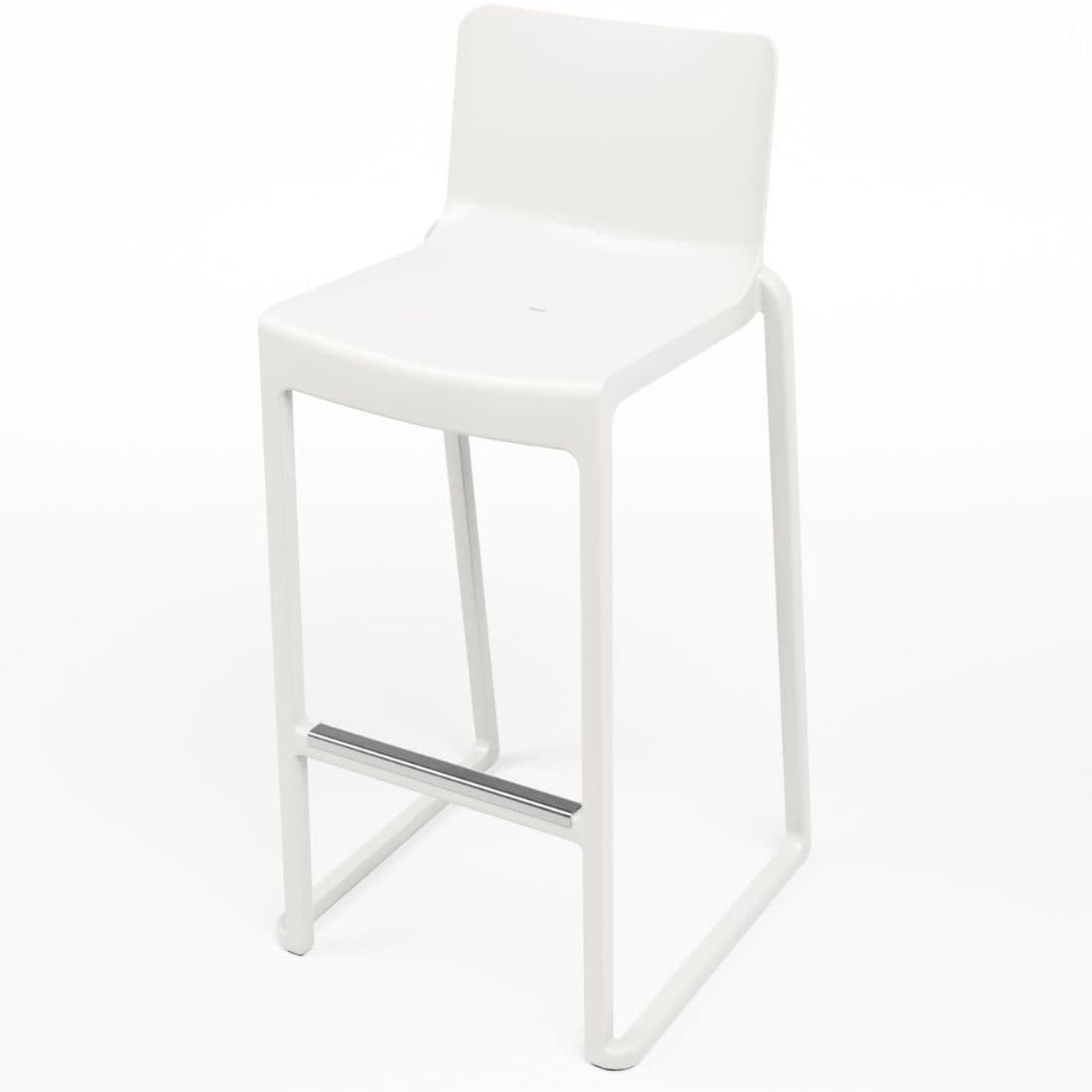 Barkruk modern wit