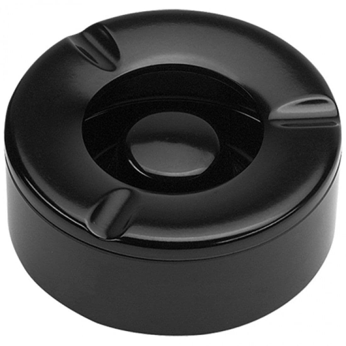 Asbak melamine zwart 10cm Ø