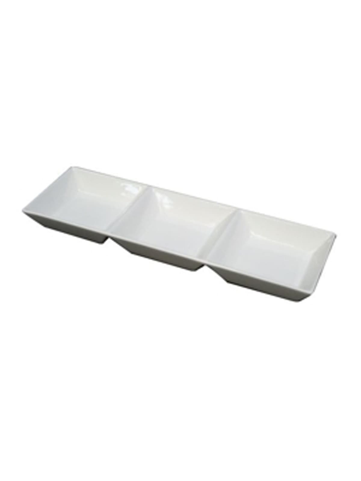 Schaal Yoga wit 37x12cm