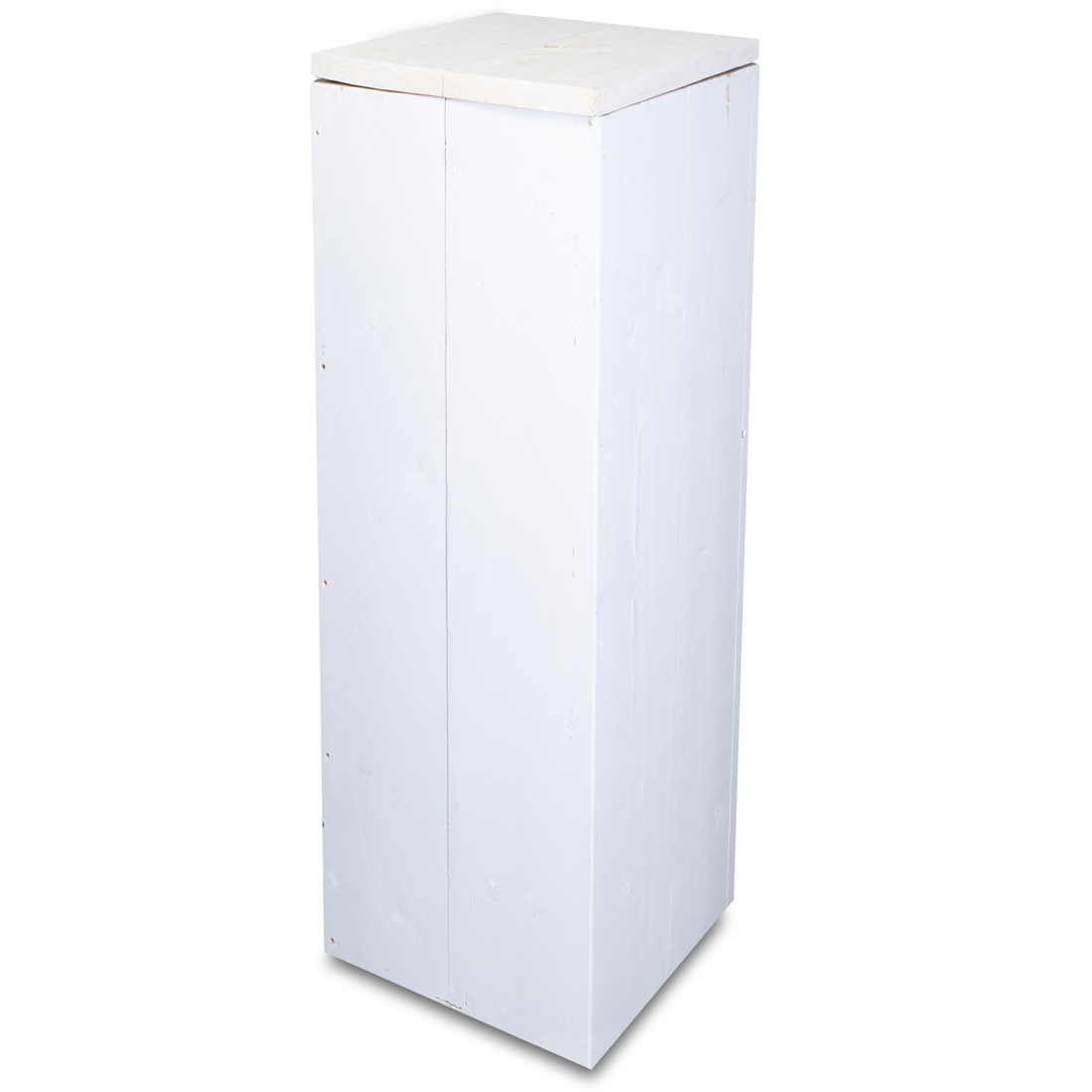 sokkel steigerhout wit 110x40x40cm
