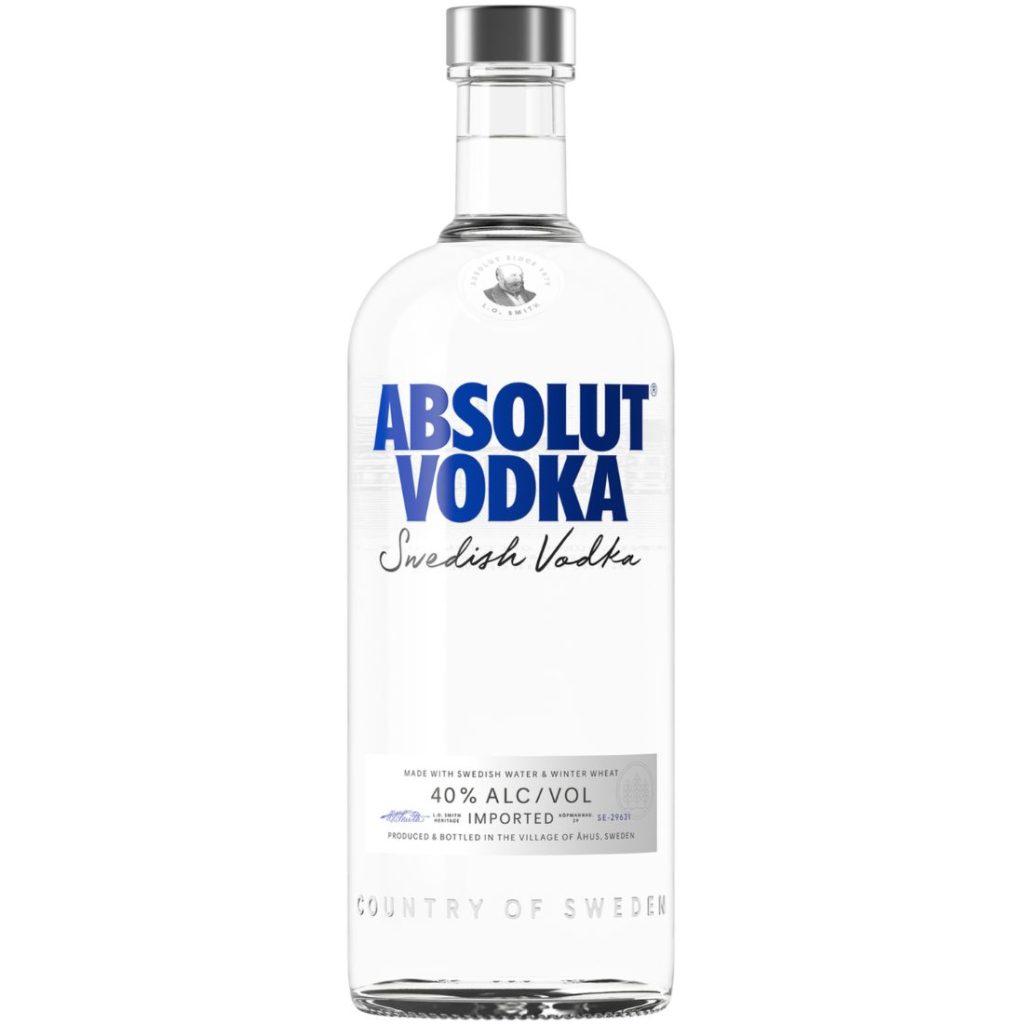 absolut vodka fles 100cl